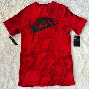 Nike Men's Red and Black Basketball T-Shirt